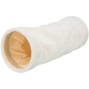 Plüss macska alagút 22/60cm, - bézs